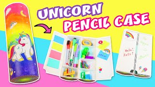 Unicorn Pencil Case  Back to school  aPasos Crafts DIY [upl. by Aleit509]