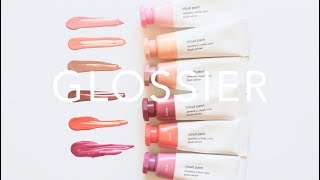 Glossier Cloud Paint  New Shades and Swatches [upl. by Mellman262]