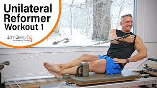 Unilateral Pilates Reformer Workout  15 Minutes [upl. by Nolrah975]