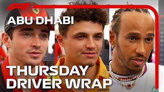 Thursday Driver Wrap  2023 Abu Dhabi Grand Prix [upl. by Eetse]