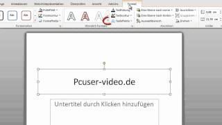 Powerpoint 2010  Eigenen Texteffekt erstellen [upl. by Kanya]