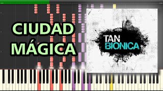 Ciudad Mágica  Tan Biónica  Piano Tutorial Synthesia [upl. by Adorl954]