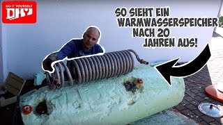 Wie sieht ein Warmwasserspeicher nach 20 Jahren innen aus [upl. by Yentirb998]