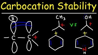 Carbocation Stability  Hyperconjugation Inductive Effect amp Resonance Structures [upl. by Hannasus]