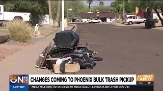 Phoenix makes big changes to its bulk trash pickups in neighborhoods [upl. by Yrellav]