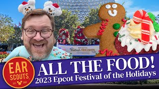 Epcot Festival of the Holidays 2023 Ultimate Guide Including ALL the FOOD [upl. by Nylatsyrk]