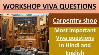 Workshop Viva Questions  Practical Questions Workshop  Carpentry Shop  Workshop Instructor [upl. by Asyram704]