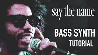 Say The Name by Clipping  Bass Synth Tutorial [upl. by Orva261]