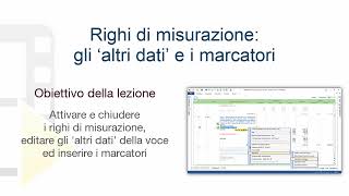 Tutorial PriMus – Righi di misurazione gli ‘altri dati’ e i marcatori  ACCA Software [upl. by Elleuqar234]