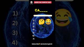 Can you guess the countries by their first 2 letters in 60 seconds quiz shorts guess geography [upl. by Suirauqram]