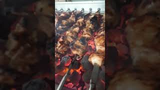 cooking cevapi and chicken skewer [upl. by Irodim]