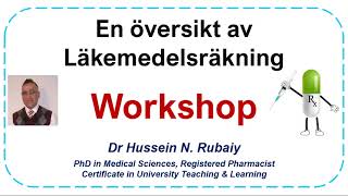 En översikt av läkemedelsräkning  Workshop [upl. by Archangel]