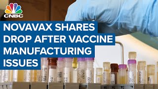 Novavax shares drop after report of Covid vaccine manufacturing issues [upl. by Ylac]