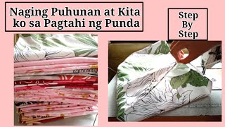 Cutting and stitching Overlap Pillow casePaano magtahi ng Punda na walang zipper [upl. by Lucretia]