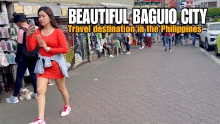 Beautiful Baguio city Philippines in january  Walking tour 4k [upl. by Thacker]