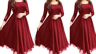 Anarkali kurti cuttingumbrella frockfrock cuttingAnarkali dresskurti cuttingfrock suit [upl. by Inttirb]