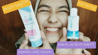 Review Lactacyd Baby amp Sebamed Care Cream untuk kulit sensitif eksim kulit kering ruam anak [upl. by Irakuy]