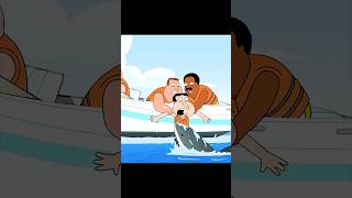 Quagmire was attacked by a shark at sea🦈😨series familyguy [upl. by Konikow]