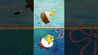 spongebob flies to jellyfish fields or not  SpongeBob IRL shorts [upl. by Katharina]