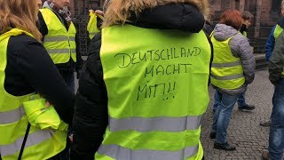 Le mouvement des Gilets jaunes s‘étend à l’Allemagne [upl. by Aika367]