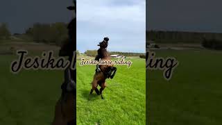 rearing horse control while riding viralvideohorsegirl shorts womenempowerment shortsvideo [upl. by Etterrag]