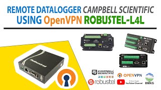 Remote Datalogger Campbell Scientific using OpenVPN Modem RobustelL4L [upl. by Ellehcen]