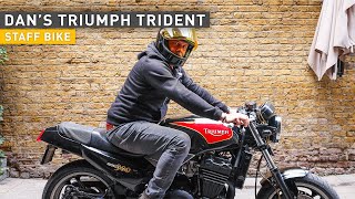 Dans Triumph Trident 900  Staff Bikes [upl. by Yhtak]