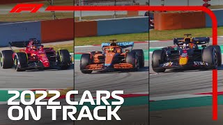 FIRST LOOK Our AllNew 2022 Cars On Track  F1 PreSeason 2022 [upl. by Blackmun]