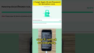 I Forgot Apple ID and Password for Activation Lock activationlock bypassicloud shorts [upl. by Ineslta]