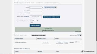 Tutoriel PlanetHoster comment créer une boite courriel dans votre compte cPanel dun revendeur [upl. by Onoitna]