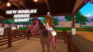 Playing Horse Riding Stables New Roblox Horse Game [upl. by Garrick]