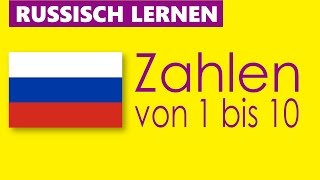 Russisch lernen  Zahlen von 1 bis 10 [upl. by Siwel]