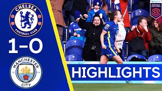 Chelsea 10 Man City  Blues Close the Gap at the Top of the Table  WSL Highlights [upl. by Ordnajela768]