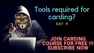 Tools required for carding 🎃⚠️ Day9  Tips and Tricks [upl. by Aicilef]