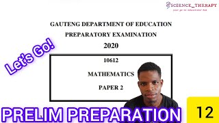 MATHS PAPER 2 PRELIM REVISION  GAUTENG 2020  GRADE 12 [upl. by Soane605]