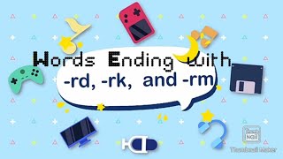 Ending blends rd rk and rm Reading in Kindergarten [upl. by Canale]