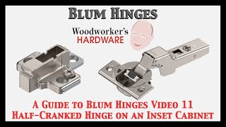 Using a Blum HalfCranked Hinge to Create an Inset Frameless Cabinet Door [upl. by Jenne]