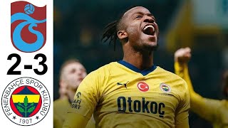 Trabzonspor 2 3 Fenerbahçe Maç Özeti [upl. by Ofori618]