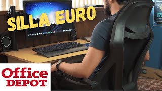 SILLA Ejecutiva Euro de OFFICE DEPOT Review [upl. by Ardnuahs708]