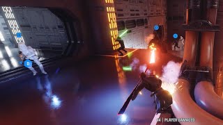 Maul fighting a cheater with DAMAGE MODS  Supremacy  Star Wars Battlefront 2 [upl. by Ullman]