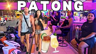 🥂 Patong Nightlife  Famous Beach Road and Bar Street in Phuket [upl. by Araf]