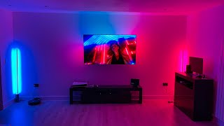 How to Sync Philips Hue Lights to ANY TV Hue Sync Box  Lightstrip  Signe Floor Lamps  LG CX [upl. by Anaiuq]