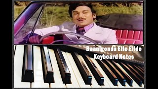 Baanigondu Elle ellide song Keyboard Notes Piano lyrics in description ↓↓ [upl. by Ines676]