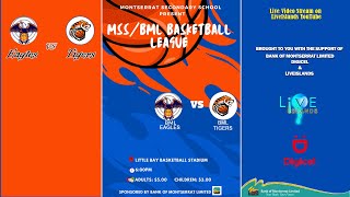 Montserrat Secondary School Basketball Tournament 2023  Game 2 Tigers vs Eagles  Sponsored by BML [upl. by Lisandra771]