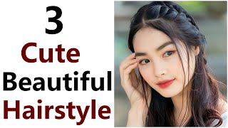 3 Cute and simple hairstyle  easy hairstyles  simple hairstyle  hairstyle [upl. by Bezanson414]