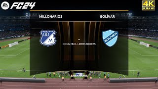 Millonarios Vs Bolivar  Copa Libertadores FC 24 Next Gen PS5 Series X 4k [upl. by Erolyat]