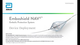 Device Deployment  Emboshield NAV6™ Embolic Protection System [upl. by Ecnarretal261]