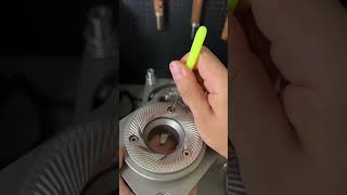 Quick look Dissembling 98mm ultra Titanium alloy flat coffee grinder [upl. by Arramat175]