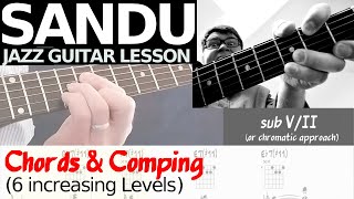 Sandu Chords amp Comping Jazz Guitar Lesson 6 [upl. by Diane145]