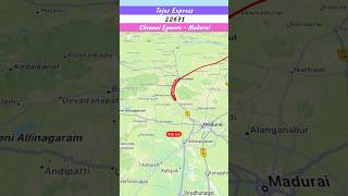 Chennai Egmore  Madurai Tejas Express 22671  493 km  6hr 15min  MTWFS six daysweek shorts [upl. by Hadsall31]